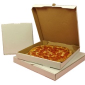 Гофролоток 806 1пицца(400 400 40)белый(упк 200 шт)