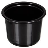 Контейнер круглый К-115 черный 350 мл. (500х50)