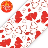 ip8415 Лента бордюрная h55мм цветная Сердечки 500 м