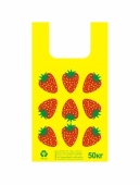 Пакет Майка ПНД 30х54+2х7,5- 25мкм с печ.клуб.желт