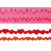 ST06. Форма силик. МОЛД БОРДЮРНЫЙ сердечки (1 шт)