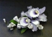 11188Цветы из мастики (12 шт) Орхидеи