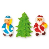 07275. Украшения сах.набор НОВЫЙ ГОДплоск. (короб 27 нб.)