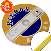 Лента атласная ЖЕЛТАЯ 10 мм,100 м 59508