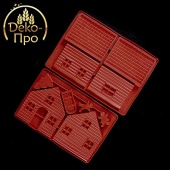 Форма силиконовая ПРЯНИЧНЫЙ ДОМИК (2 части) 35х25х1см 18586