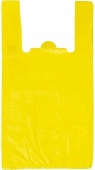 Пакет Майка ПНД 30х53+7,5 17мкм желтый.100штАс