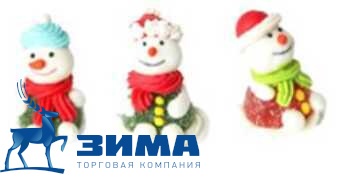 картинка Сахарная фигурка "3D Снеговик" (40 шт) 14072*R от Торговой Компании "Зима"