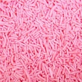 80185. Посыпка из белой глазури ШОК.ВЕРМИШЕЛЬ РОЗОВАЯ..