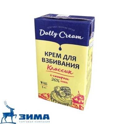 картинка Сливки растительные "DALLY CREAM" 26% (12 шт х 1 л) от Торговой Компании "Зима"