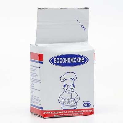 картинка Дрожжи сушеные хлебопекарные ГОСТ Воронеж (10 кг/20шт х0,5 кг) от Торговой Компании "Зима"
