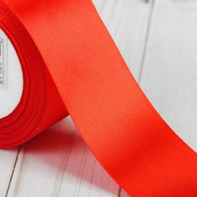 картинка Лента сатиновая цветная КРАСНАЯ 6 мм,100 м 21818 от Торговой Компании "Зима"