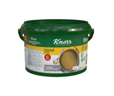 картинка БУЛЬОН рыбный KNORR сухая смесь (ведро 0,75 кг) 158100380 от Торговой Компании "Зима"