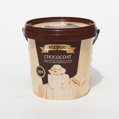 картинка Паста шоколадная для моделирования (белая) (ведро 1 кг) от Торговой Компании "Зима"