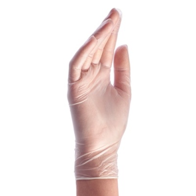 картинка Перчатки виниловые неопудренные "L" 100 шт/уп от Торговой Компании "Зима"