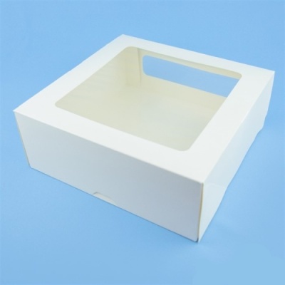 Коробка тортовая 260*260*100 Cake Window White (75 шт) от Торговой Компании "Зима" картинка Коробка тортовая 260*260*100 Cake Window White (75 шт) от Торговой Компании "Зима"
