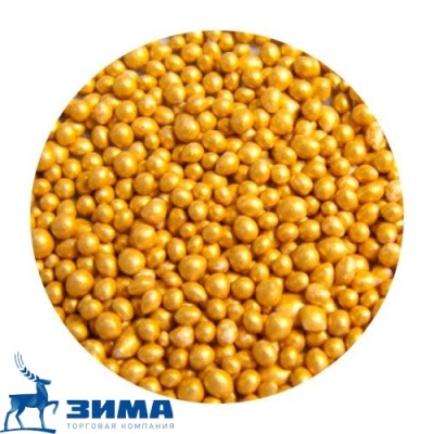 картинка Драже сахарное-золотые шарики AI28200, 4 мм, (1кг) от Торговой Компании "Зима"