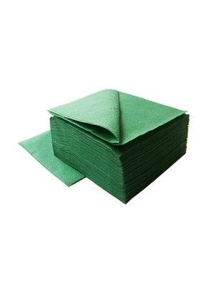 картинка Салфетки бумажные 23х23 см (зеленые 1-слойная 1/400) от Торговой Компании "Зима"