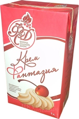 картинка Сливки растительные "Фантазия" 27% (12 шт х1 л.)																										 от Торговой Компании "Зима"