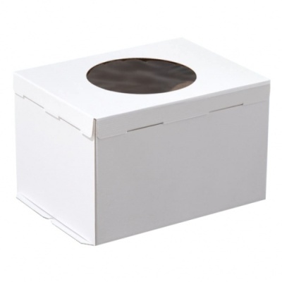 Коробка тортовая с окном 300*400*260 ForGenika COMFORT I Window White (10 шт) от Торговой Компании "Зима" картинка Коробка тортовая с окном 300*400*260 ForGenika COMFORT I Window White (10 шт) от Торговой Компании "Зима"