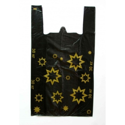 Пакет "Майка" ПНД 36*60 20мкм ЗВЁЗДЫ черный (100/1000)  от Торговой Компании "Зима" картинка Пакет "Майка" ПНД 36*60 20мкм ЗВЁЗДЫ черный (100/1000)  от Торговой Компании "Зима"