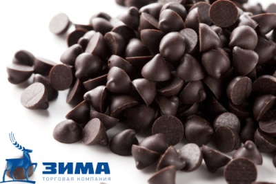 картинка Глазурь шоколадная термостабильная  "Shine Dark Chips 8500 (Шайн Дарк Чипс)" капли (коробка 20 кг) от Торговой Компании "Зима"