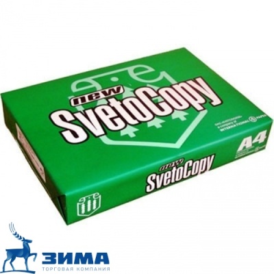 картинка Бумага А4 "SvetoCopy" NEW  (500л) (5 пач/кор) от Торговой Компании "Зима"