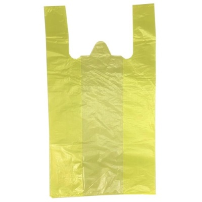 картинка Пакет "Майка" ПНД 37*60+2*9 18 мкм желтый 1 цв. Чеховский (100/1000)  от Торговой Компании "Зима"