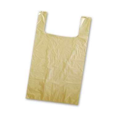 картинка Пакет "Майка" ПНД 45*70+2*10,20 мкм,бежевый100 шт от Торговой Компании "Зима"