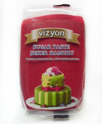 картинка Мастика Сахарное тесто фуксия "Визьен"1кг от Торговой Компании "Зима"