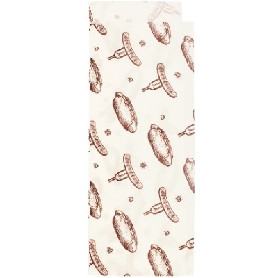 картинка УГОЛОК бумажный 225х80+40 с печатью Хот- дог влагостойкий AVIORA (100 шт)  от Торговой Компании "Зима"