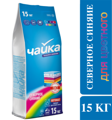 картинка Стиральный порошок "ЧАЙКА" автомат Северное Сияние 15 кг 1 шт от Торговой Компании "Зима"