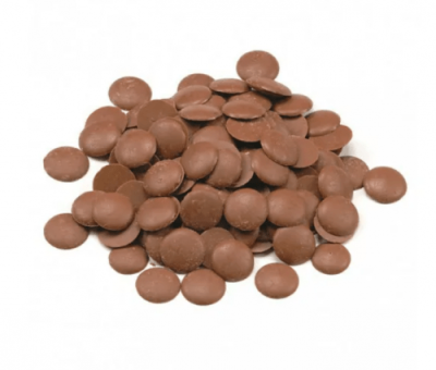 картинка Глазурь шоколадная диски"Bolero Milk Buttons (Болеро Милк Баттонс)" (коробка 20 кг) от Торговой Компании "Зима"