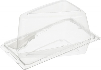 картинка Контейнер прозрачный ТОРТИКИ для 1 кусочка торта (800) комплект от Торговой Компании "Зима"