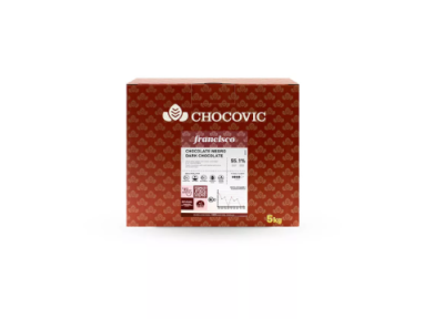 картинка Шоколад Chocovic темный Francisco. 55,1 % какао (коробка 5 кг) диски CHD-Q56CHCV-94B от Торговой Компании "Зима"