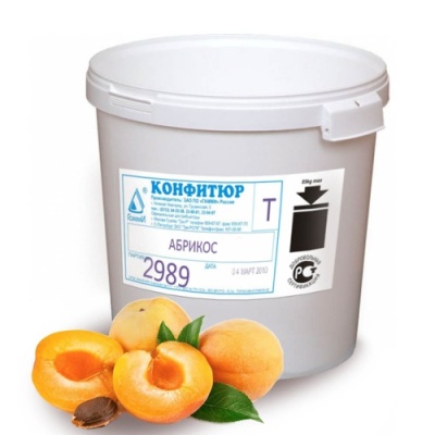 картинка Конфитюр "Абрикос" Премьера 60% (ведро 12,5 кг) от Торговой Компании "Зима"