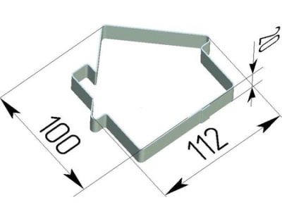 картинка Вырубка для печенья "Домик" CUT  от Торговой Компании "Зима"