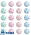 картинка Сахарные мини-медальоны Пастельные карамельки,(упаковка 65г) tp90212 от Торговой Компании "Зима"