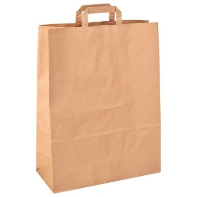 картинка Сумка из бумаги 35*15*45 см КРАФТ с плоскими ручками (200 шт) от Торговой Компании "Зима"