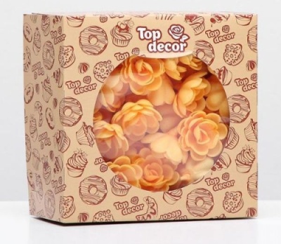 картинка Вафельные РОЗЫ малые сложные желтые,80 шт ip68150 от Торговой Компании "Зима"