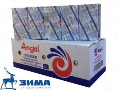 картинка Дрожжи прессованные "АНГЕЛ" (коробка 10 кг) от Торговой Компании "Зима"