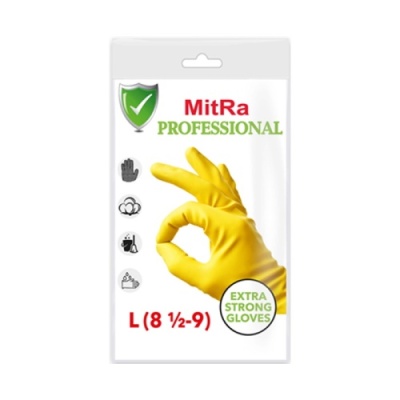 Перчатки латексные с х/б напылением MITRA PROFESSIONAL L (1пара/12 пар) от Торговой Компании "Зима" картинка Перчатки латексные с х/б напылением MITRA PROFESSIONAL L (1пара/12 пар) от Торговой Компании "Зима"