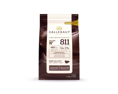 картинка Шоколад Callebaut темный 54,5% Каллеты 2,5 кг 811-RT-U71                 от Торговой Компании "Зима"