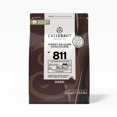 картинка Шоколад Callebaut темный Каллеты 2,5 кг/шт CHD-N811FOUNRT-U71 от Торговой Компании "Зима"