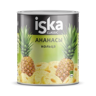 картинка АНАНАСЫ шайба 3100 мл ISKA  (ж/банка 1 шт) от Торговой Компании "Зима"