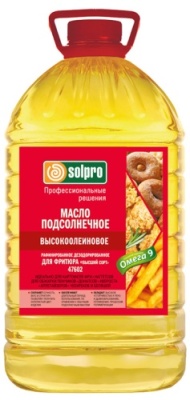 картинка Масло подсолнечное раф. высокоолеиновое "Высший сорт" для фритюра 4,6 кг (5 л) короб 3 шт 47602 от Торговой Компании "Зима"