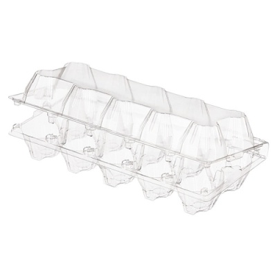 картинка Яйце-бокс пластиковый КЯ-10 ПЭТ (300 шт) ПолиЭр от Торговой Компании "Зима"