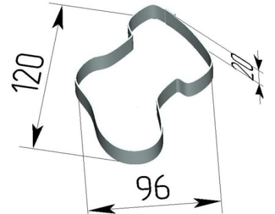 картинка Вырубка для печенья "Носок" CUT  от Торговой Компании "Зима"