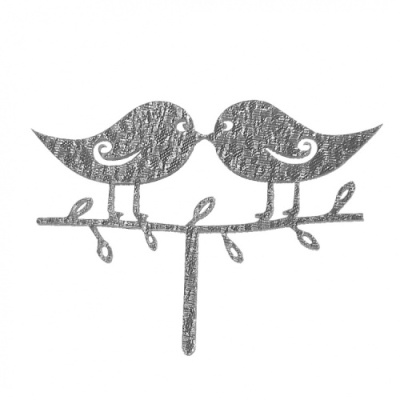 картинка ТОППЕР  ПТИЧКИ , серебро 42776 от Торговой Компании "Зима"