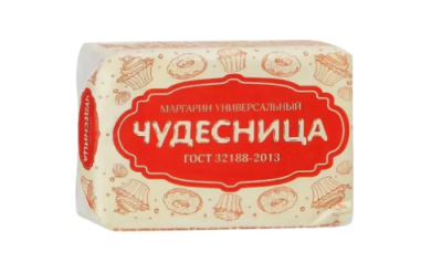 картинка Маргарин Чудесница 55%  масляная пачка фольга 150 гр (коробка 60 шт)34060092 от Торговой Компании "Зима"