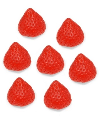 картинка Мармелад фигурный "Клубника мини" 8,3 гр. (упаковка 34 шт) от Торговой Компании "Зима"